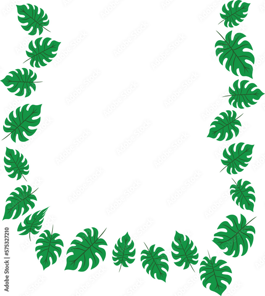 Naklejka premium monstera leaf decoration illustration