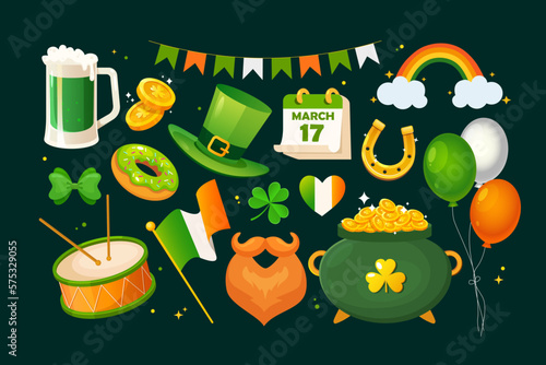 Creative St Patrick's day elements collection