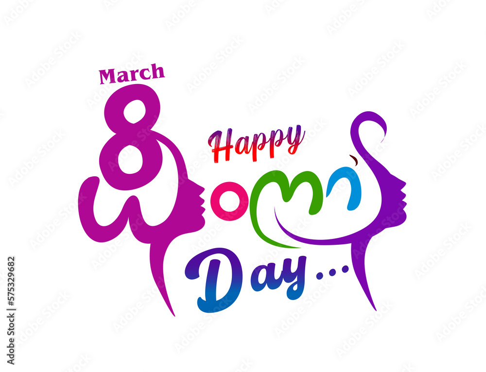 Fototapeta premium women's day wishes vector design