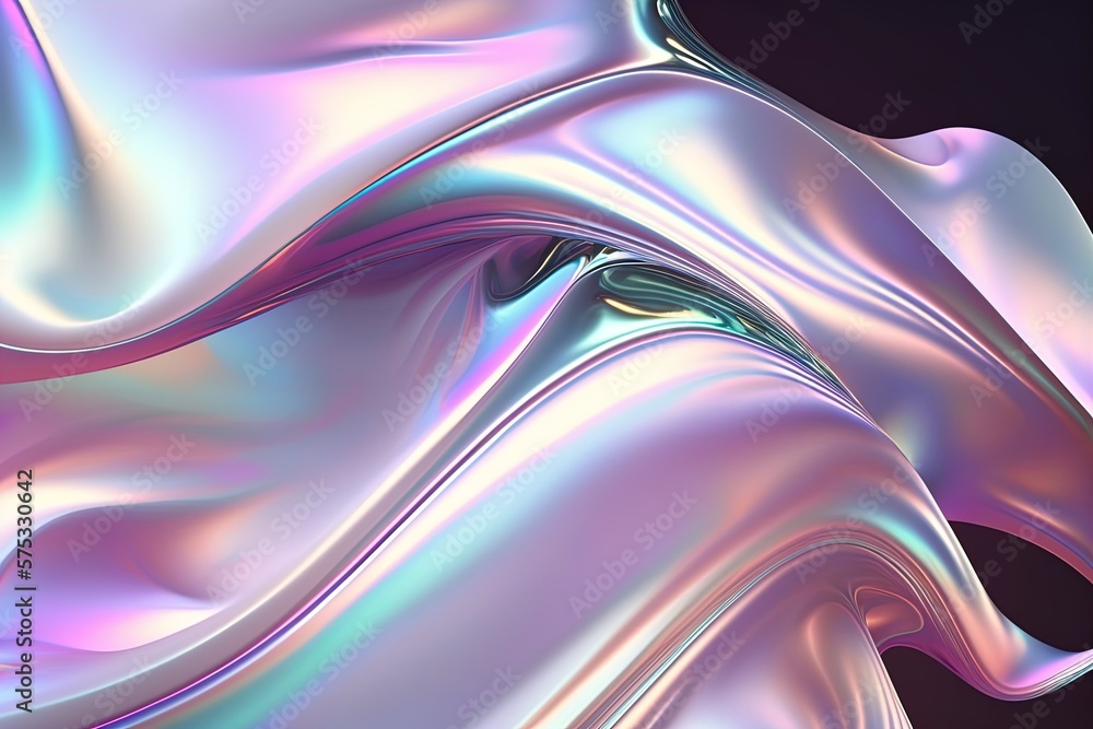 Liquid Holographic iridescent flud flow surface swirls, wrinkled foil background. Liquid Holographic iridescent flud flow surface swirls, wrinkled foil background.