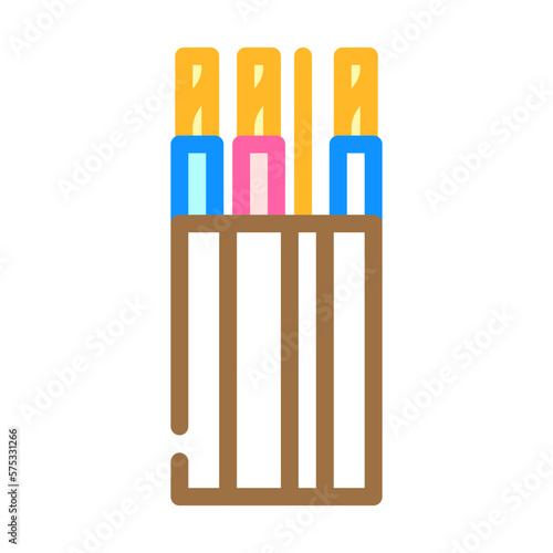 uf underground feeder cable color icon vector illustration