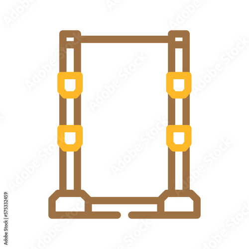 power rack fitness sport color icon vector illustration