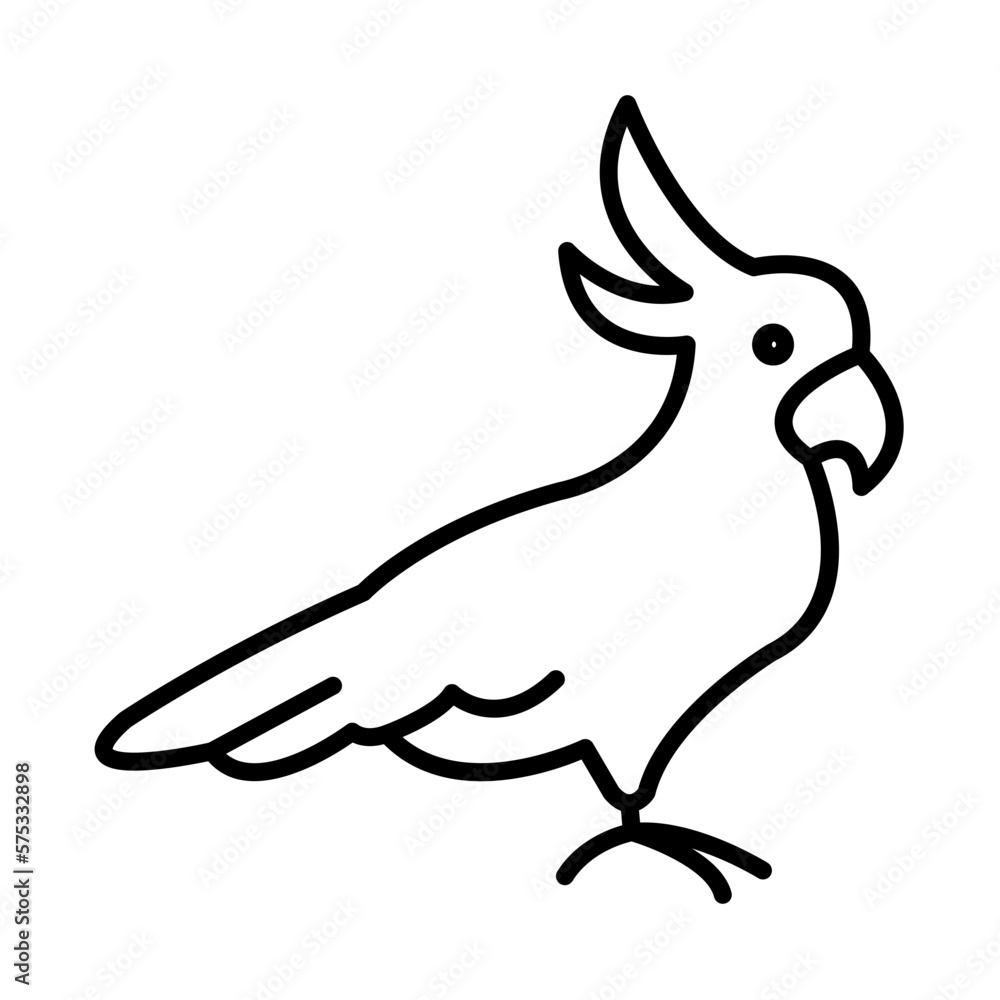 Naklejka premium PARROT design vector icon