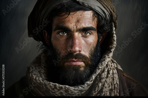 Taliban soldier portrait, generative ai