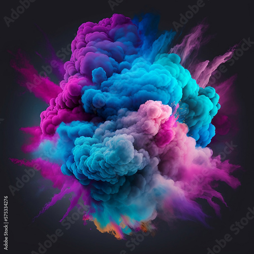 painting Explosion of bright colors