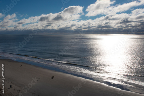 Morning walks at sunrise at Myrtle Beach