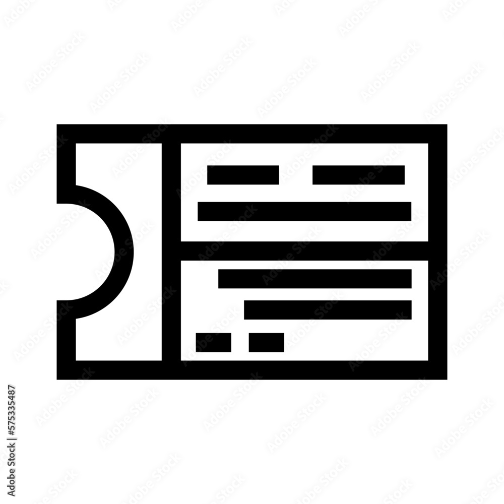 ticket icon or logo isolated sign symbol vector illustration - high quality black style vector icons ticket icon or logo isolated sign symbol vector illustration - high quality black style vector icons