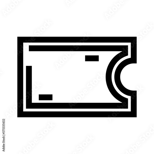 ticket icon or logo isolated sign symbol vector illustration - high quality black style vector icons