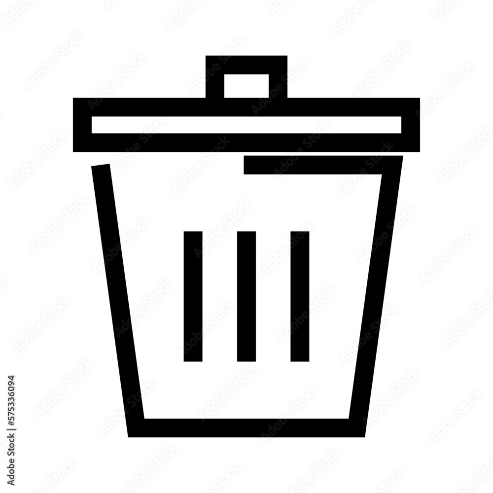 trash icon or logo isolated sign symbol vector illustration - high quality black style vector icons trash icon or logo isolated sign symbol vector illustration - high quality black style vector icons