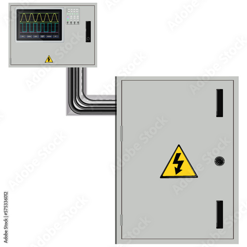 Control Panel. Production control panel and control of computer devices. Touchpad. Vector graphics