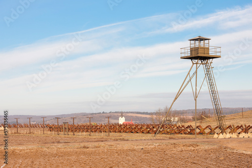 border from the communisim time in Satov, Czech Republic photo