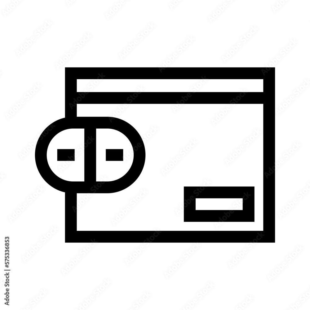 wallet icon or logo isolated sign symbol vector illustration - high quality black style vector icons wallet icon or logo isolated sign symbol vector illustration - high quality black style vector icons