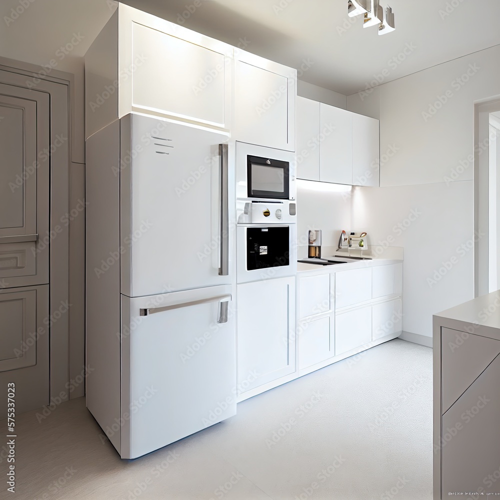 Fototapeta premium modern kitchen interior Generative Ai