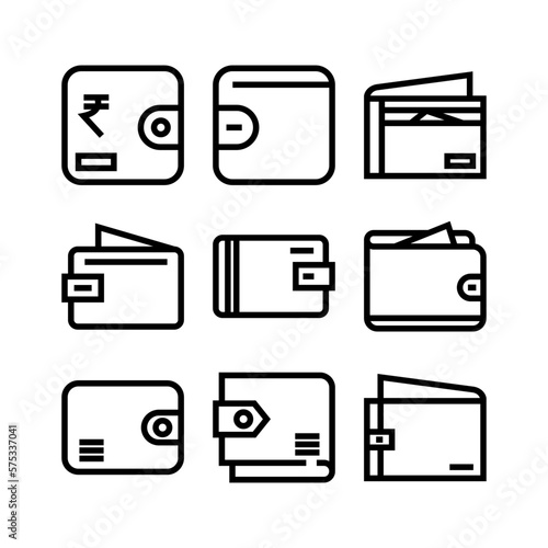 wallet icon or logo isolated sign symbol vector illustration - high quality black style vector icons