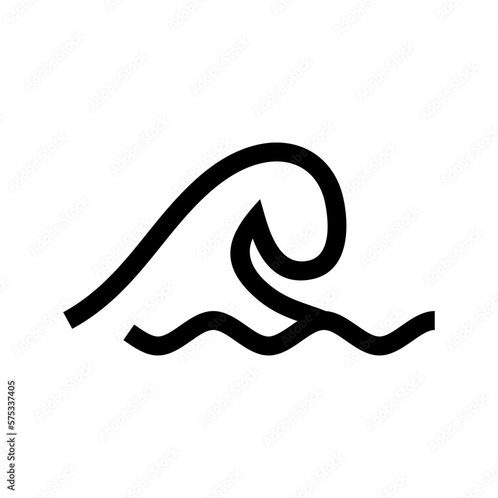 wave icon or logo isolated sign symbol vector illustration - high quality black style vector icons wave icon or logo isolated sign symbol vector illustration - high quality black style vector icons