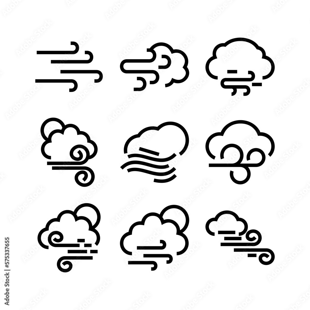 wind icon or logo isolated sign symbol vector illustration - high quality black style vector icons wind icon or logo isolated sign symbol vector illustration - high quality black style vector icons