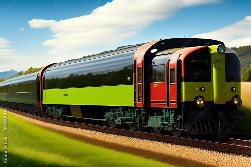 Obraz premium train on the rails