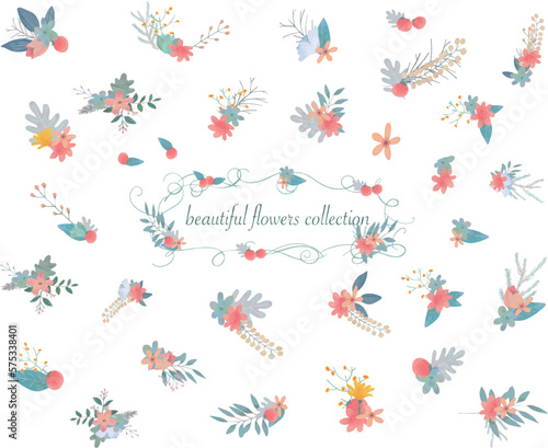 seamless pattern with butterflies and flowers © Merci