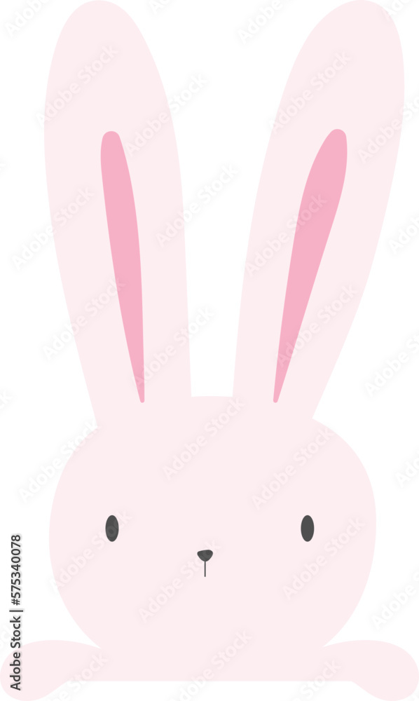 Cute Easter White Rabbit Corner Cute Easter White Rabbit Corner