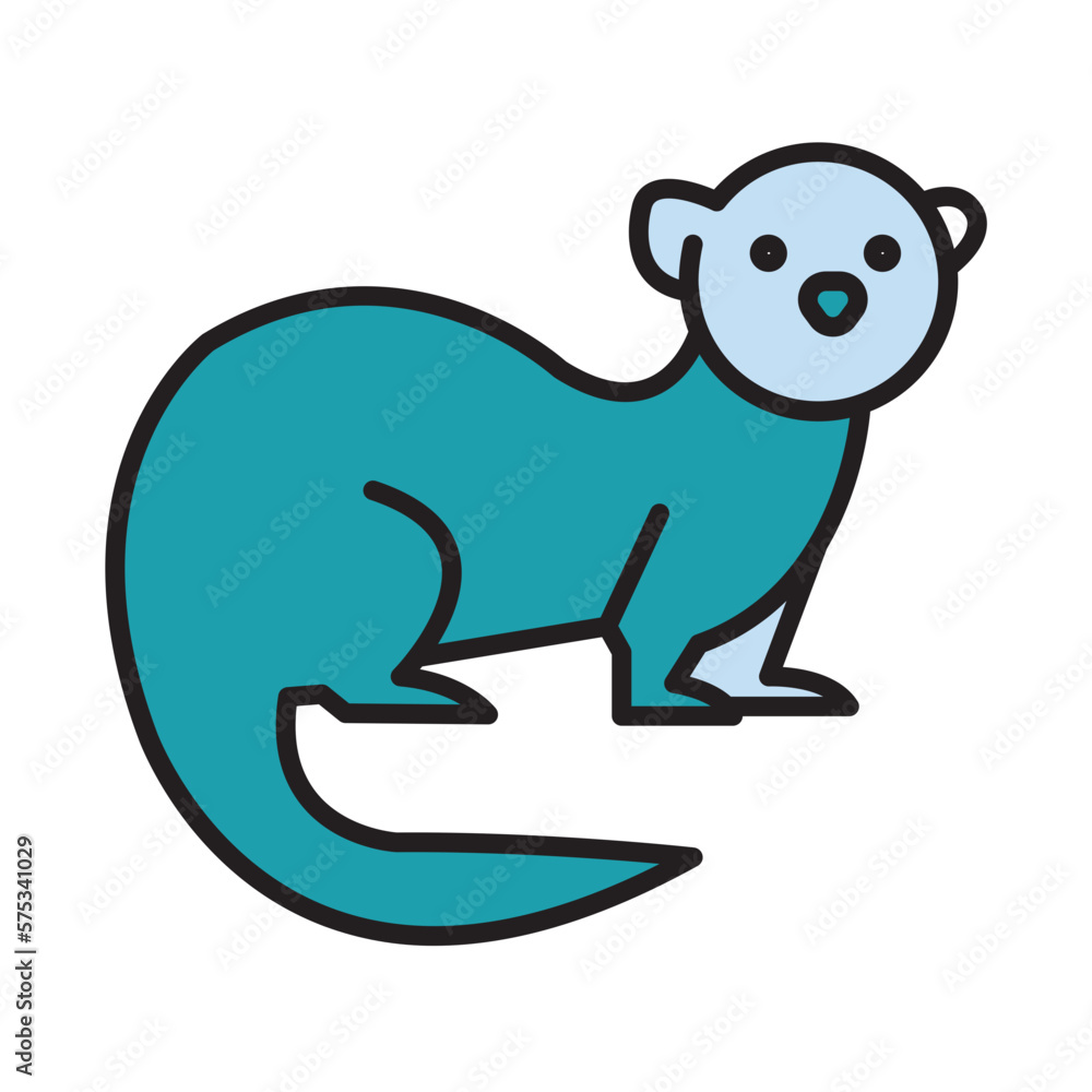 Obraz premium Filled Line OOTER design vector icon