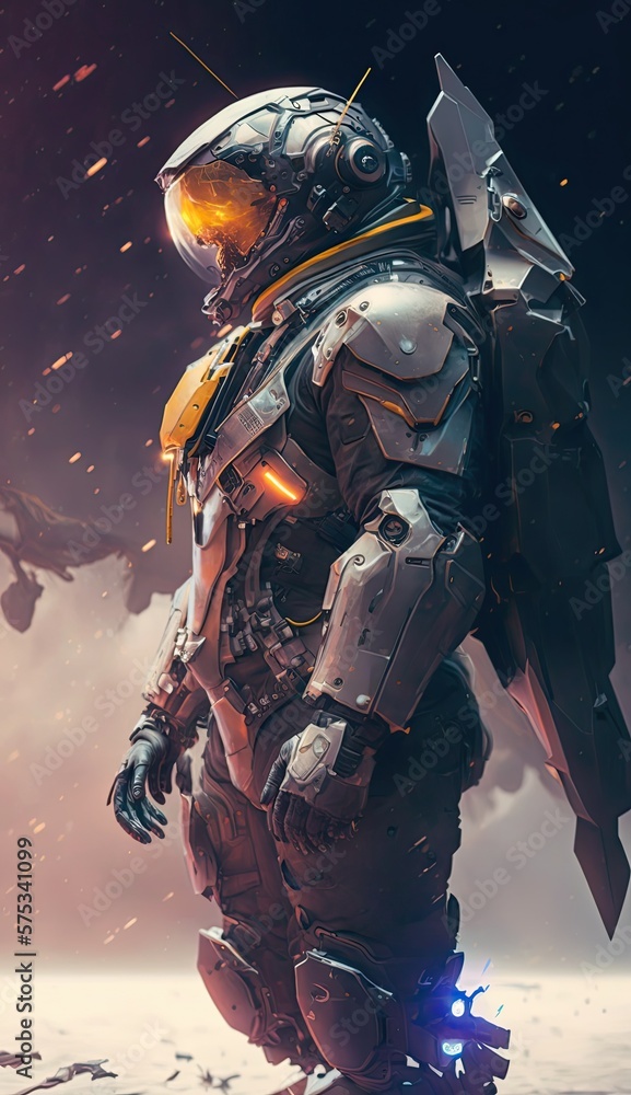 Fototapeta premium person robot Generative Ai