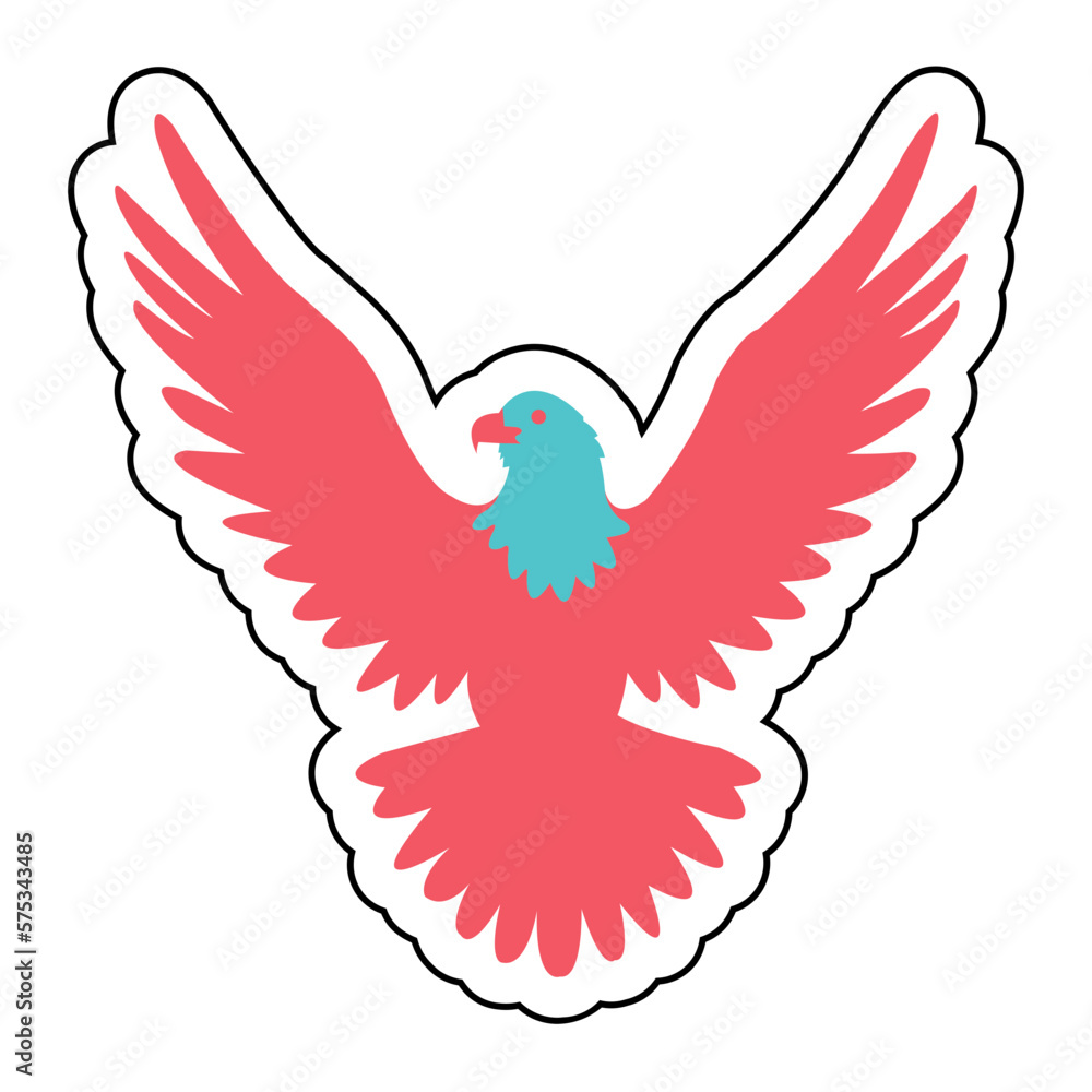 Sticker EAGLE design vector icon Sticker EAGLE design vector icon