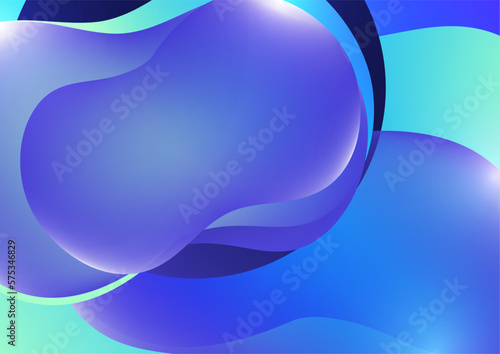 Fluid gradient background. Abstract 3d background. Liquid paints. Banner or sign design. Vector