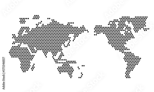 Abstract scanning global technology background. world map. Digital innovation concept for your design.