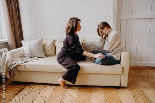 Mother Comforting Teenage Daughter