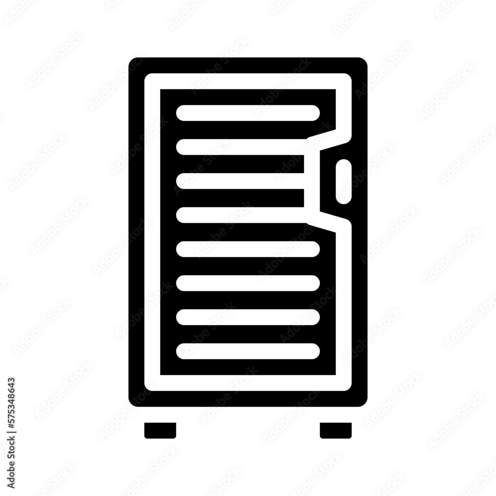food dehydrator glyph icon vector illustration food dehydrator glyph icon vector illustration