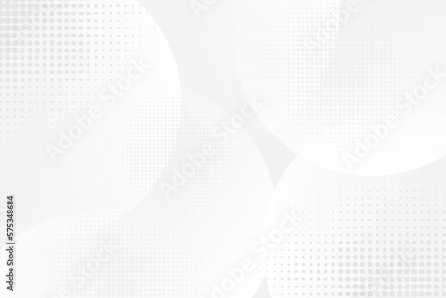 abstract background white and gray curved circles with haltone