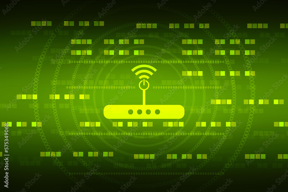 Fototapeta premium 2d rendering Transmitter WiFi network