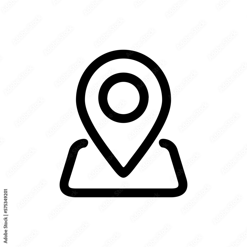 Pin Location Line Icon Pin Location Line Icon