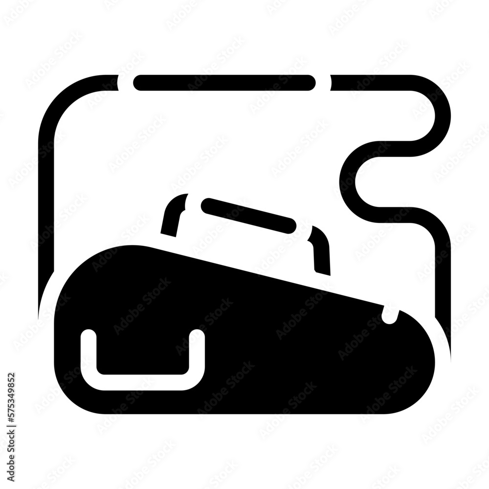 bag badminton glyph icon vector illustration bag badminton glyph icon vector illustration