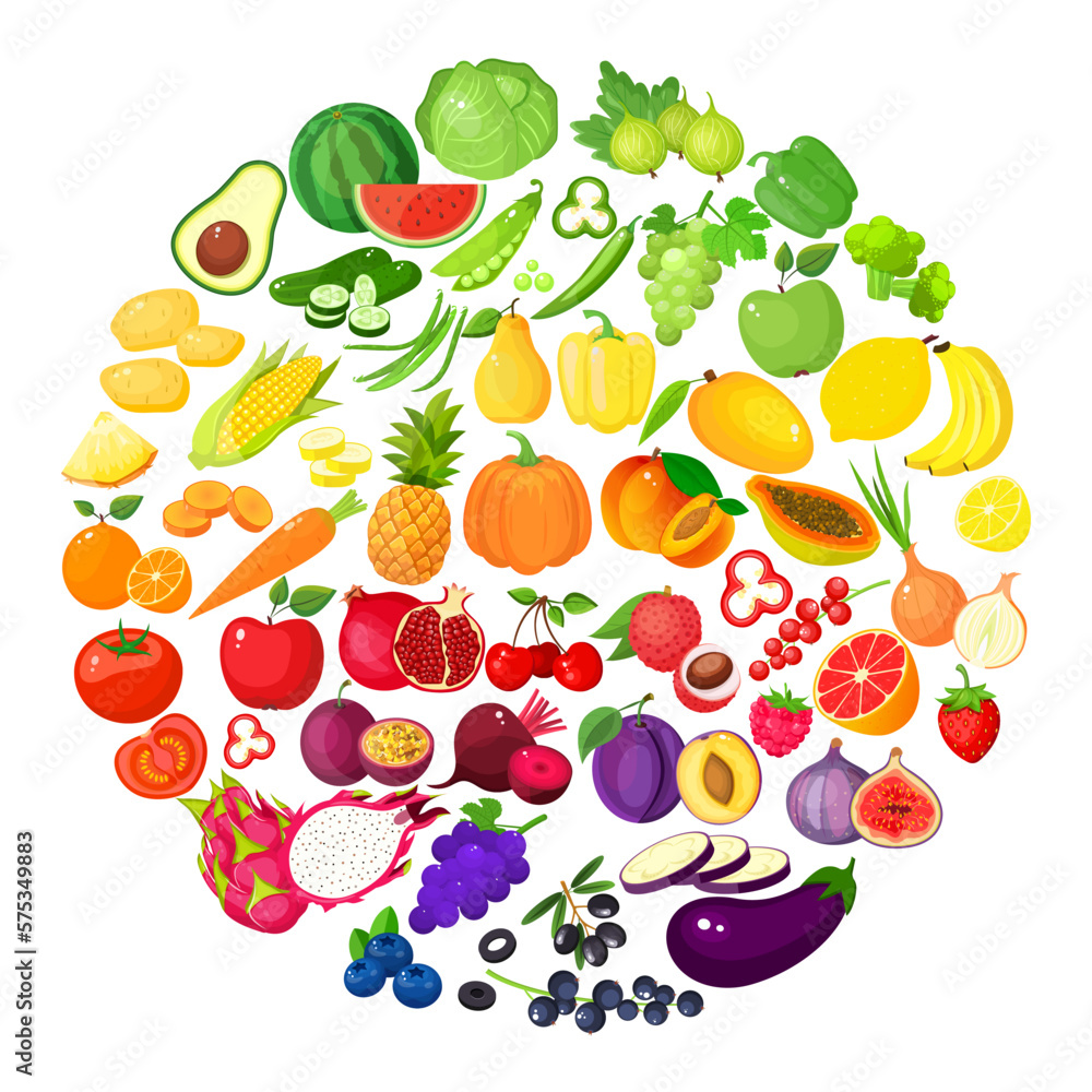 A large mega set of vegetables and fruits in a juicy cartoon style. The concept of healthy food and products. A bright element for your design. A large mega set of vegetables and fruits in a juicy cartoon style. The concept of healthy food and products. A bright element for your design.