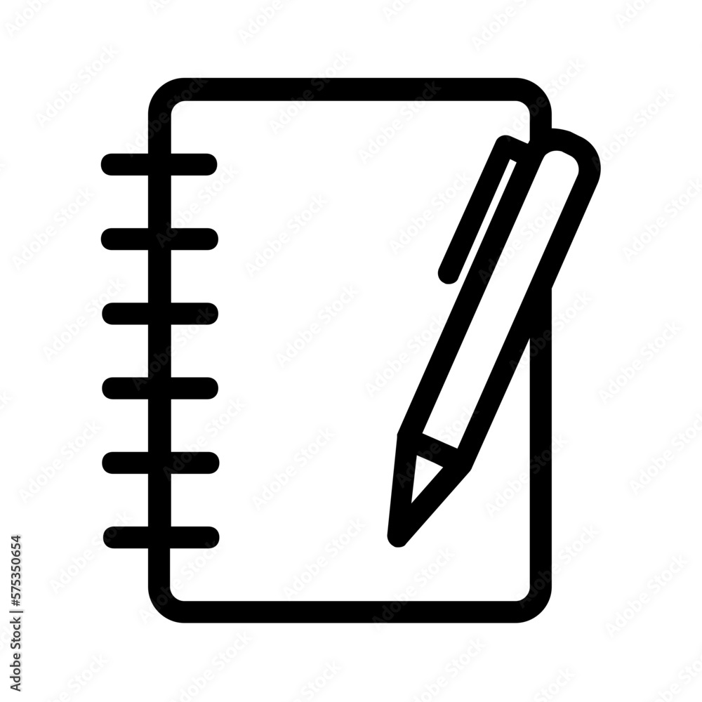 Notebook and pen Notebook and pen