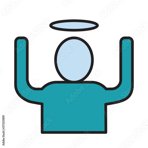 Filled Line INNOCENT design vector icon