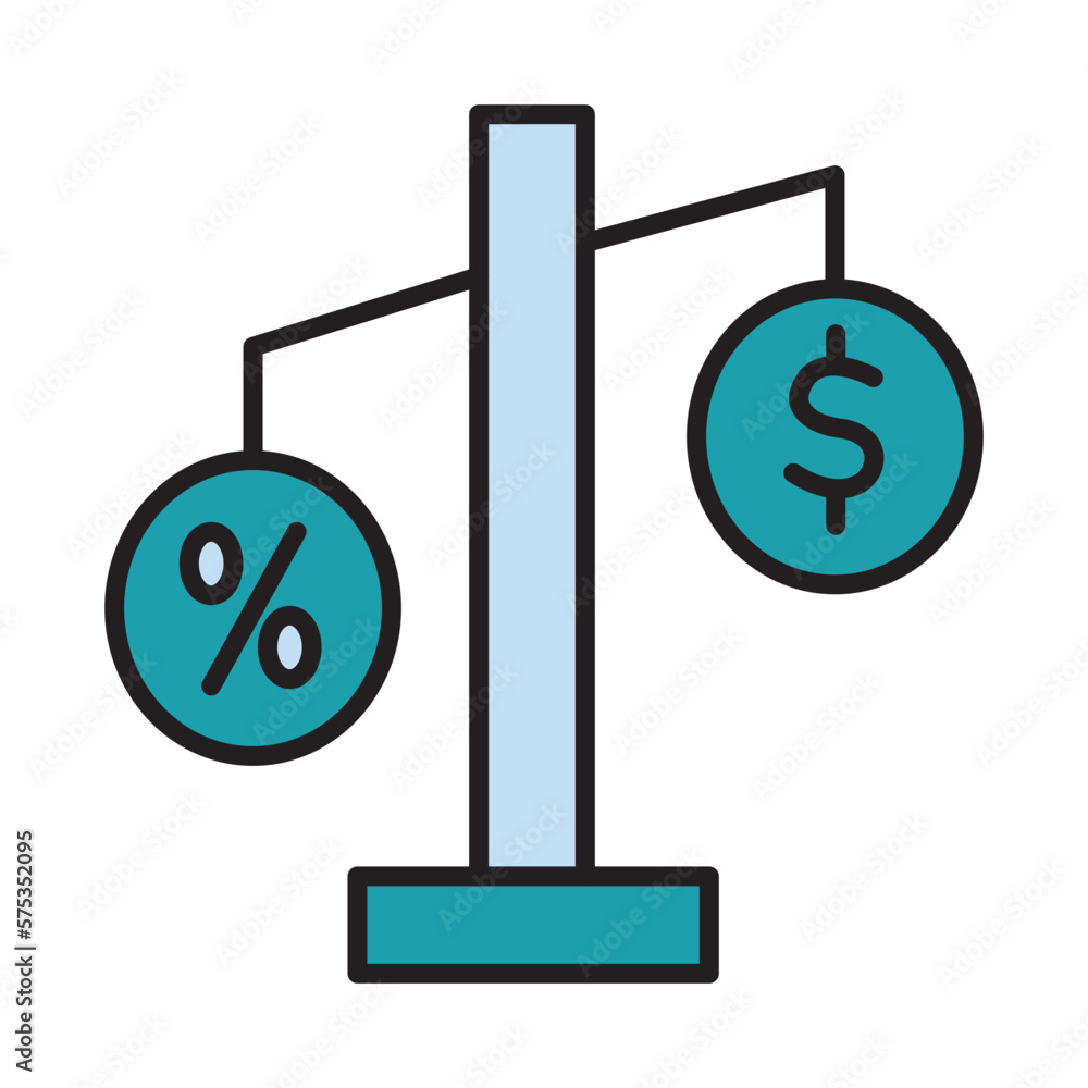 Filled Line TAX LAW design vector icon Filled Line TAX LAW design vector icon