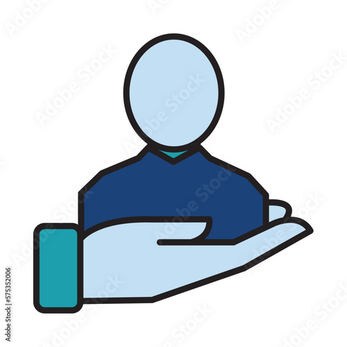 Filled Line PRIVATE CLIENT LAW design vector icon