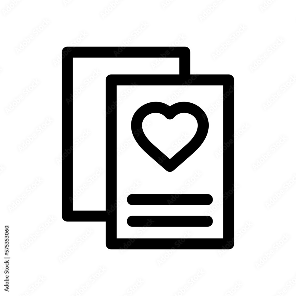 valentine cards icon or logo isolated sign symbol vector illustration - high quality black style vector icons valentine cards icon or logo isolated sign symbol vector illustration - high quality black style vector icons