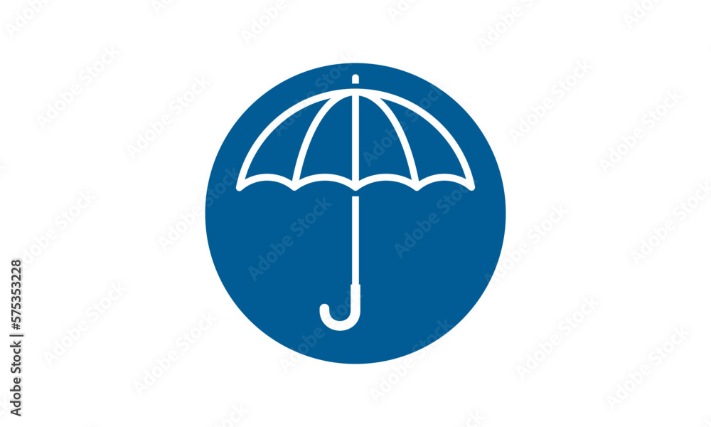 modern umbrella logo vector template	
