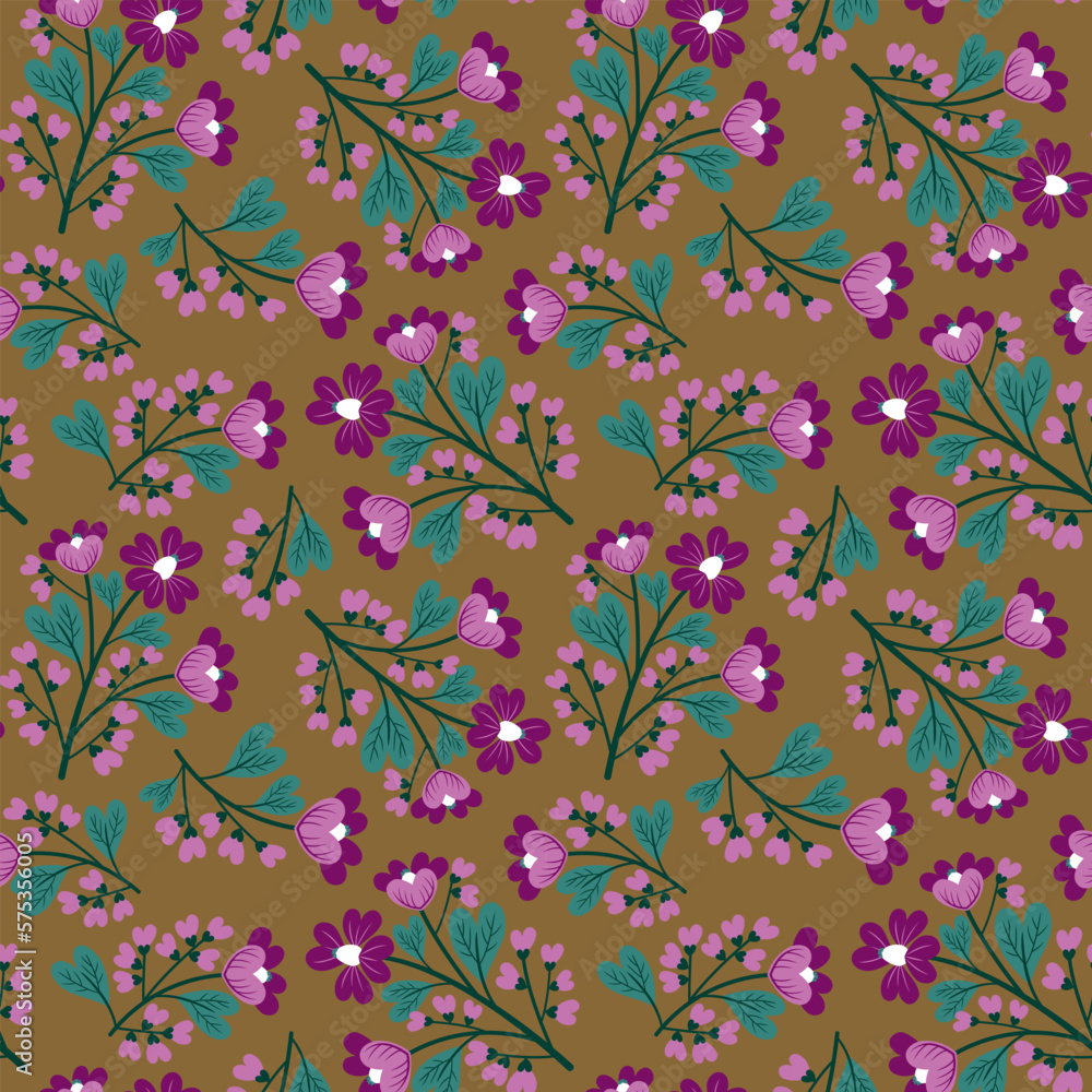 Seamless pattern of spring flowers Seamless pattern of spring flowers