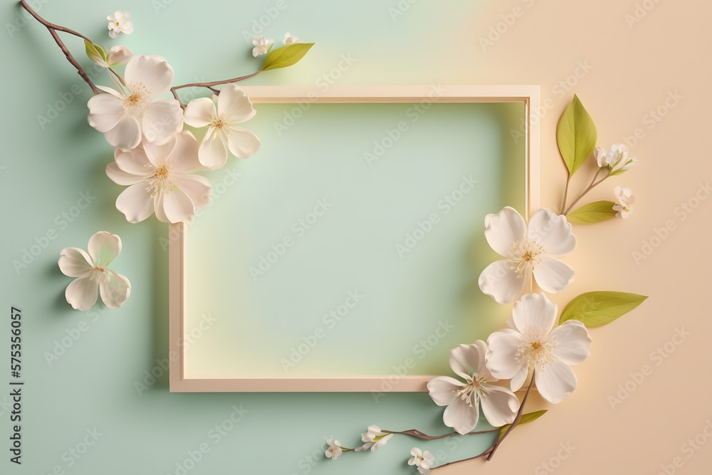 Beautiful spring nature background with lovely blossom made with Generative AI Beautiful spring nature background with lovely blossom made with Generative AI