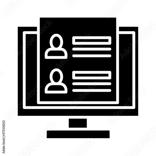 Solid COMPUTER BASE design vector icon