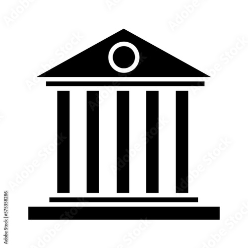 Solid COURT design vector icon