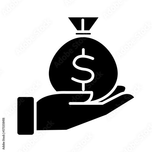 Solid INHERITANCE LAW design vector icon