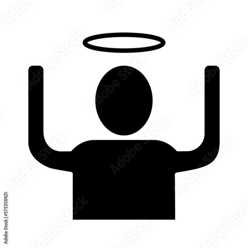 Solid INNOCENT design vector icon