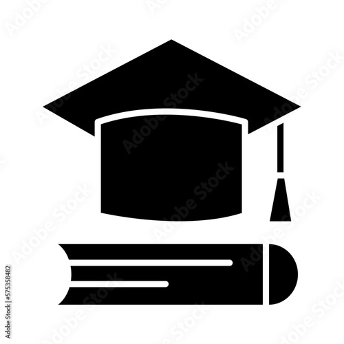 Solid LAW EDUCATION design vector icon