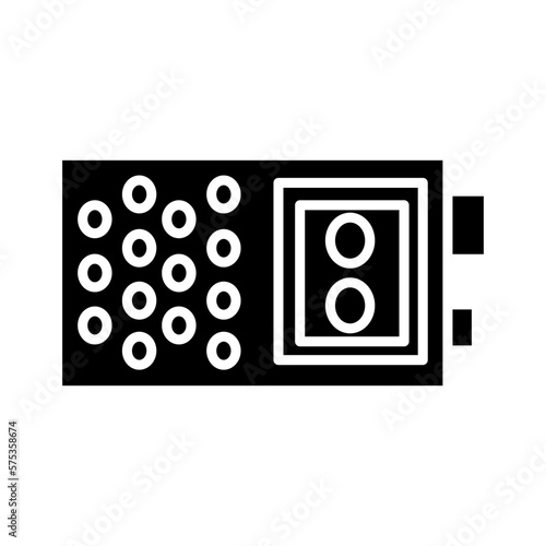 Solid RECORDER design vector icon