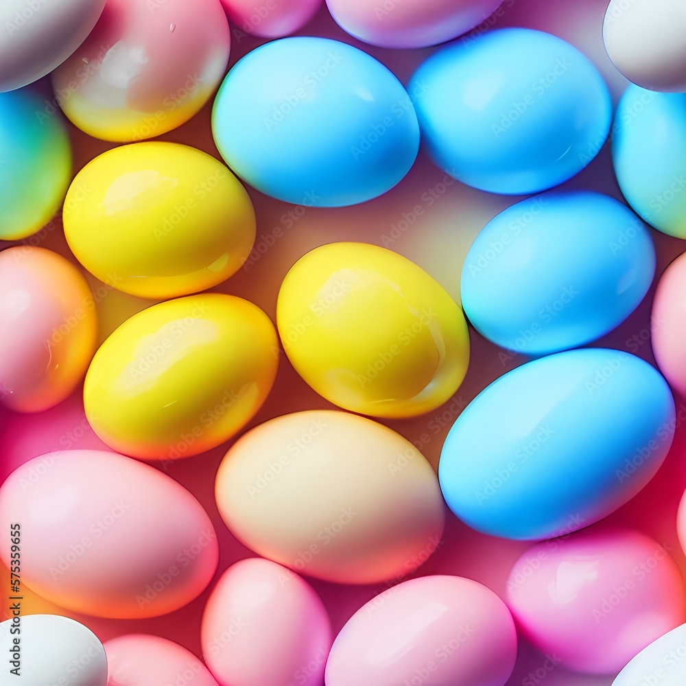 Easter eggs created with generative ai technology Easter eggs created with generative ai technology